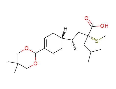 4-[(R)-4-(5,5-Dimethyl-[1,3]dioxan-2-yl)-cyclohex-3-enyl]-2-isobutyl-2-methylsulfanyl-pentanoic acid