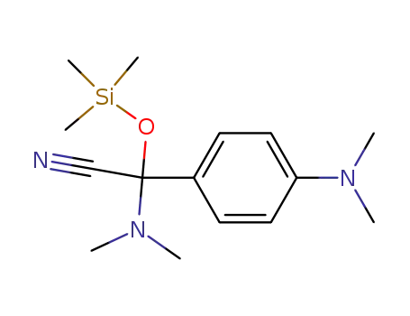 Dimethylamino-(4-dimethylamino-phenyl)-trimethylsilanyloxy-acetonitrile