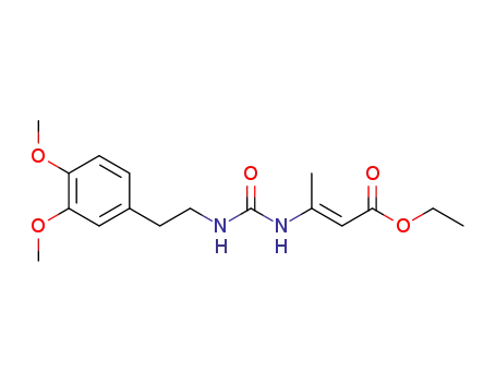 2-Butenoic acid,
3-[[[[2-(3,4-dimethoxyphenyl)ethyl]amino]carbonyl]amino]-, ethyl ester