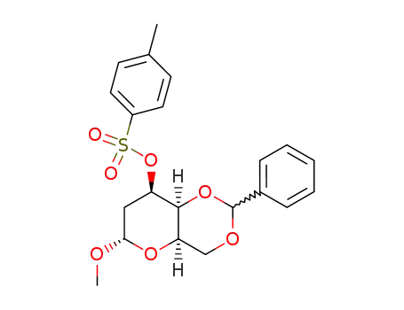 methyl-[<i>O</i><sup>4</sup>,<i>O</i><sup>6</sup>-((Ξ)-benzylidene)-<i>O</i><sup>3</sup>-(toluene-4-sulfonyl)-α-D-<i>lyxo</i>-2-deoxy-hexopyranoside]