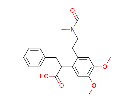 2-<2-β-(N-methyl-N-acetylamino)ethyl-4,5-dimethoxyphenyl>-3-phenylpropionic acid