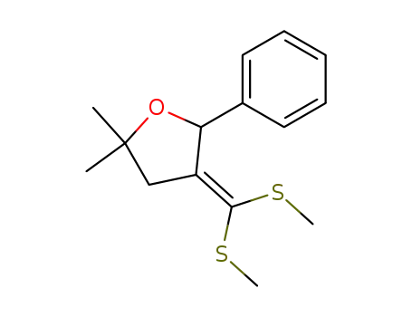 4-(Bis-methylsulfanyl-methylene)-2,2-dimethyl-5-phenyl-tetrahydro-furan
