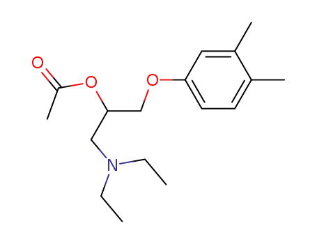1-(diethylamino)-2-acetoxy-3-(3,4-dimethylphenoxy)propane