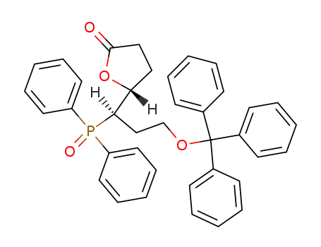 (R)-5-[(R)-1-(Diphenyl-phosphinoyl)-3-trityloxy-propyl]-dihydro-furan-2-one