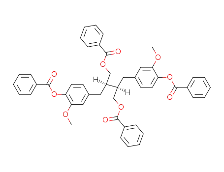L<sub>g</sub>-<i>threo</i>-1,4-bis-benzoyloxy-2,3-bis-(4-benzoyloxy-3-methoxy-benzyl)-butane
