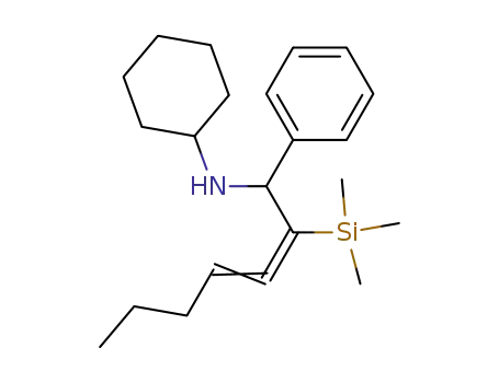Cyclohexyl-(1-phenyl-2-trimethylsilanyl-hepta-2,3-dienyl)-amine