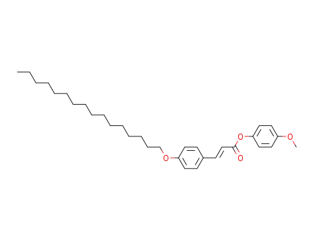 2-Propenoic acid, 3-[4-(hexadecyloxy)phenyl]-, 4-methoxyphenyl ester,
(E)-