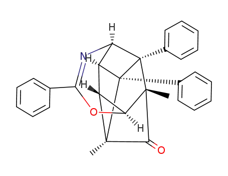 6,8-dimethyl-2,5b,8a-triphenyl-4,5,5a,5b,6,8,8a,8b-octahydro-4,8;5,6-dicyclo-cyclopenta[3,4]cyclobuta[1,2-<i>d</i>][1,3]oxazepin-7-one