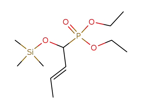 diethyl 1-trimethylsilyloxy-2-butenylphosphonate