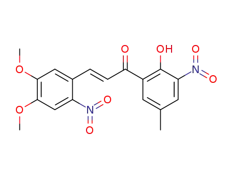 (E)-3-(4,5-Dimethoxy-2-nitro-phenyl)-1-(2-hydroxy-5-methyl-3-nitro-phenyl)-propenone