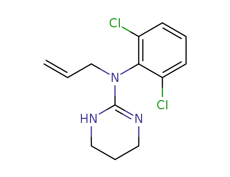 Molecular Structure of 112331-84-7 (2-Pyrimidinamine,
N-(2,6-dichlorophenyl)-1,4,5,6-tetrahydro-N-2-propenyl-)