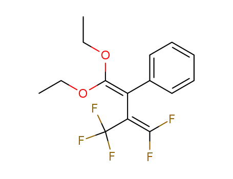 Molecular Structure of 76790-82-4 ((1-Diethoxymethylene-3,3-difluoro-2-trifluoromethyl-allyl)-benzene)