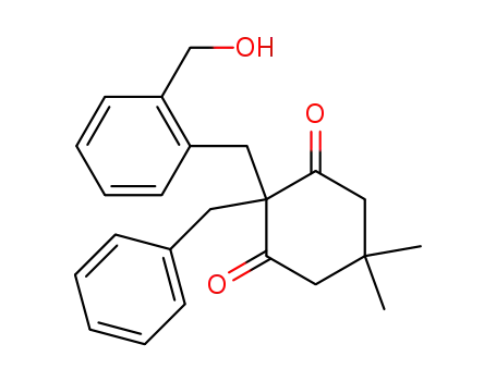 1,3-Cyclohexanedione,
2-[[2-(hydroxymethyl)phenyl]methyl]-5,5-dimethyl-2-(phenylmethyl)-