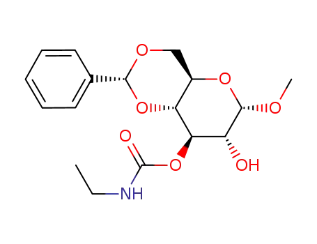 methyl 4,6-O-benzylidene-3-O-(N-ethylcarbamoyl)-α-D-glucoside
