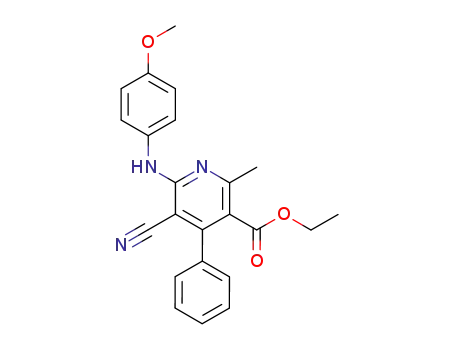 5-Cyano-6-(4-methoxy-phenylamino)-2-methyl-4-phenyl-nicotinic acid ethyl ester