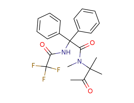 N-(1,1-Dimethyl-2-oxo-propyl)-N-methyl-2,2-diphenyl-2-(2,2,2-trifluoro-acetylamino)-acetamide