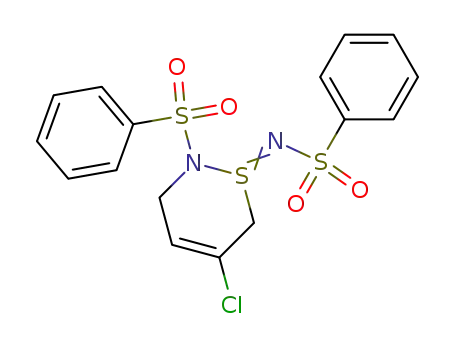 2-benzenesulfonyl-1-benzenesulfonylimino-5-chloro-1,2,3,6-tetrahydro-1λ<sup>4</sup>-[1,2]thiazine