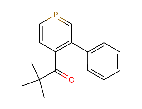 Molecular Structure of 89275-81-0 (1-Propanone, 2,2-dimethyl-1-(3-phenyl-4-phosphorinyl)-)