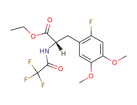 (S)-3-(2-Fluoro-4,5-dimethoxy-phenyl)-2-(2,2,2-trifluoro-acetylamino)-propionic acid ethyl ester