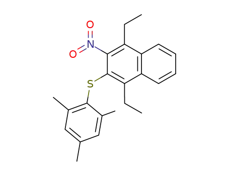 1,4-Diethyl-2-nitro-3-(2,4,6-trimethyl-phenylsulfanyl)-naphthalene