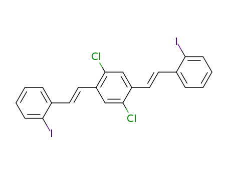 trans,trans-2,5-Bis(2-iodstyryl)-1,4-dichlorbenzol