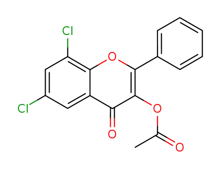 3-acetoxy-6,8-dichloro-2-phenyl-chromen-4-one