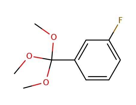 Molecular Structure of 32347-94-7 (1-fluoro-3-(triethoxymethyl)benzene)