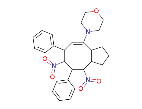4-(7,9-dinitro-6,8-diphenyl-2,3,3a,6,7,8,9,9a-octahydro-1<i>H</i>-cyclopentacycloocten-4-yl)-morpholine
