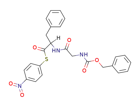 <i>N</i>-(<i>N</i>-benzyloxycarbonyl-glycyl)-DL-thiophenylalanine <i>S</i>-(4-nitro-phenyl ester)
