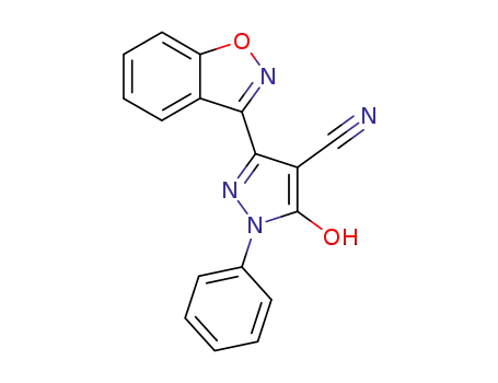 3-Benzo[d]isoxazol-3-yl-5-hydroxy-1-phenyl-1H-pyrazole-4-carbonitrile