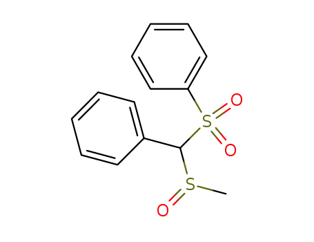 Molecular Structure of 69286-99-3 (Benzene, [[(methylsulfinyl)phenylmethyl]sulfonyl]-)