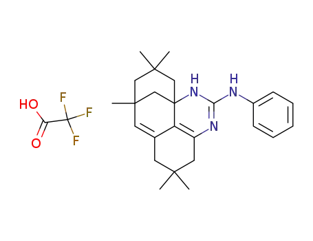 Molecular Structure of 126733-78-6 (C<sub>25</sub>H<sub>33</sub>N<sub>3</sub>*C<sub>2</sub>HF<sub>3</sub>O<sub>2</sub>)