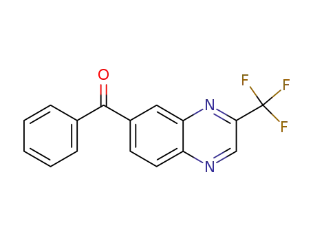 Molecular Structure of 115652-61-4 (7-benzoyl-2-(trifluoromethyl)quinoxaline)