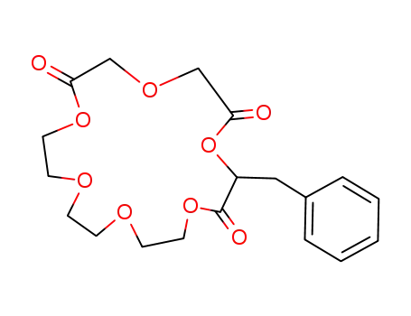 1,4,7,10,13,16-Hexaoxacyclooctadecane-2,5,9-trione,
3-(phenylmethyl)-