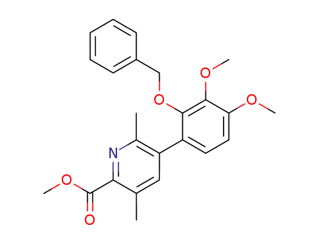5-(2-Benzyloxy-3,4-dimethoxy-phenyl)-3,6-dimethyl-pyridine-2-carboxylic acid methyl ester