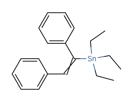 ((E)-1,2-Diphenyl-vinyl)-triethyl-stannane