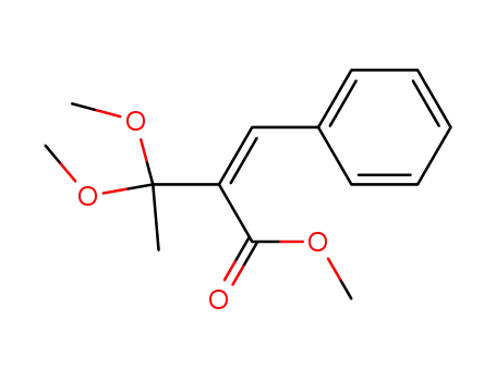 3,3-Dimethoxy-2-[1-phenyl-meth-(Z)-ylidene]-butyric acid methyl ester