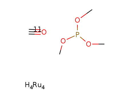 H<sub>4</sub>Ru<sub>4</sub>*11CO*P(OCH<sub>3</sub>)3=H<sub>4</sub>Ru<sub>4</sub>(CO)11(P(OCH<sub>3</sub>)3)
