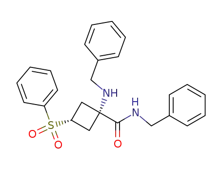 cis-1-benzylamino-3-(phenylsulfonyl)cyclobutane-1-N-benzylcarboxamide