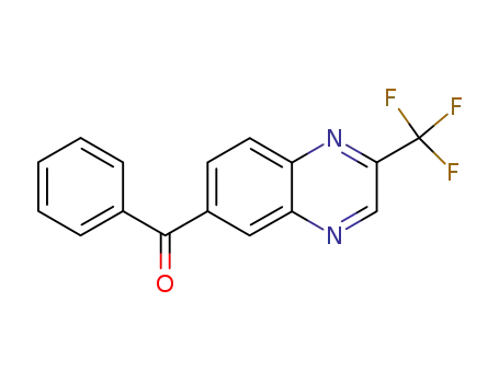 Molecular Structure of 115652-60-3 (6-benzoyl-2-(trifluoromethyl)quinoxaline)