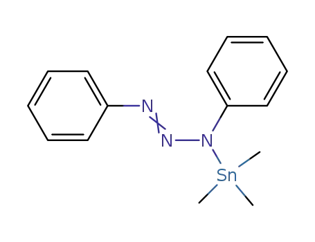 Molecular Structure of 35364-30-8 (1,3-Diphenyl-trimethylstannyl-triazen)