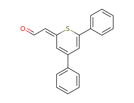 Molecular Structure of 90461-34-0 (Acetaldehyde, (4,6-diphenyl-2H-thiopyran-2-ylidene)-, (E)-)