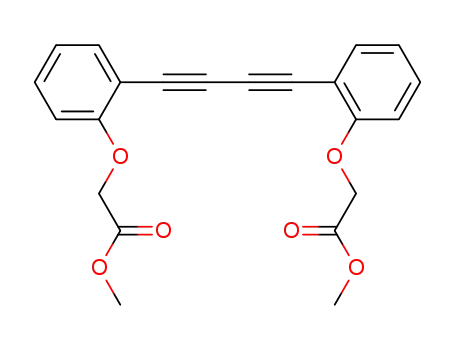 Molecular Structure of 100889-09-6 (2,2'-<Methoxycarbonylmethoxy>-diphenyldiacetylen)