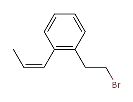 Molecular Structure of 95798-52-0 (Benzene, 1-(2-bromoethyl)-2-(1-propenyl)-, (Z)-)