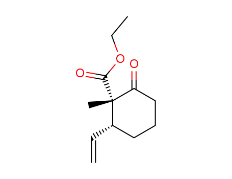 Cyclohexanecarboxylic acid, 2-ethenyl-1-methyl-6-oxo-, ethyl ester, cis-