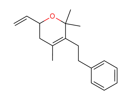 4,6,6-Trimethyl-5-phenethyl-2-vinyl-3,6-dihydro-2H-pyran