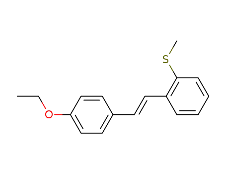 (E)-4-ethoxy-2'-methylthiostilbene