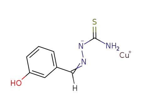 Cu<sup>(1+)</sup>*C<sub>8</sub>H<sub>8</sub>N<sub>3</sub>OS<sup>(1-)</sup>={Cu(C<sub>6</sub>H<sub>4</sub>(OH)CHNNCSNH<sub>2</sub>)}