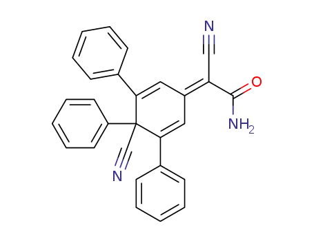 4-(Cyan-carbamoylmethylen)-1,2,6-triphenyl-2,5-cyclohexadien-1-carbonitril