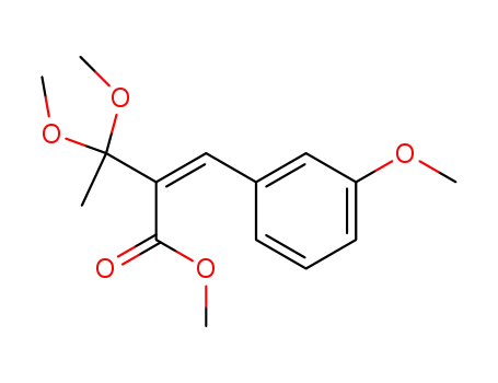 3,3-Dimethoxy-2-[1-(3-methoxy-phenyl)-meth-(Z)-ylidene]-butyric acid methyl ester